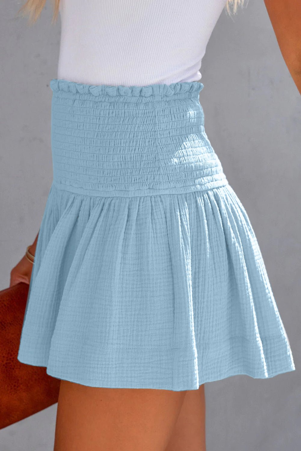Smocked Waistband Shorts - Lookzlike