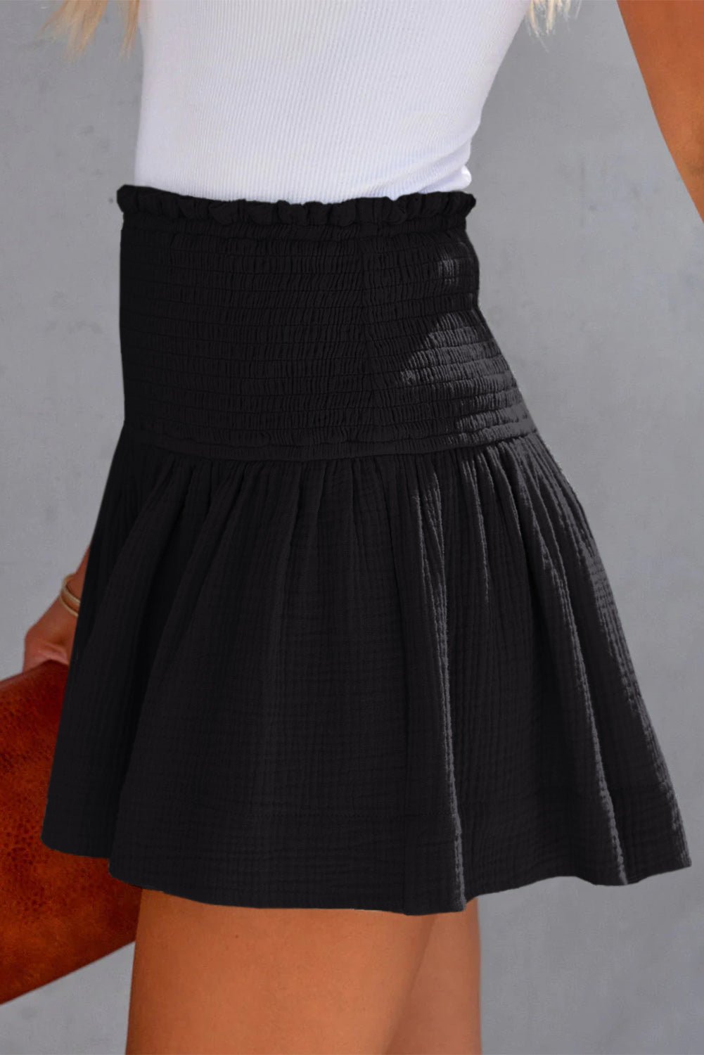 Smocked Waistband Shorts - Lookzlike