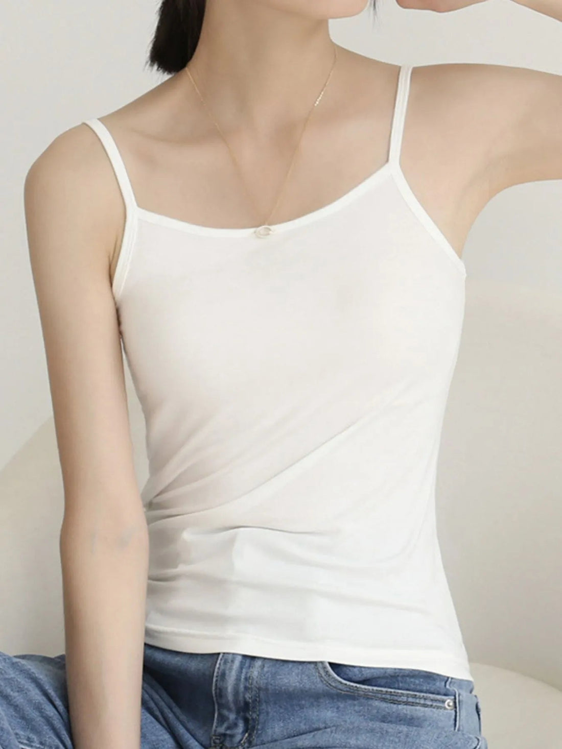 Solid Color Scoop Neck Cami - Lookzlike