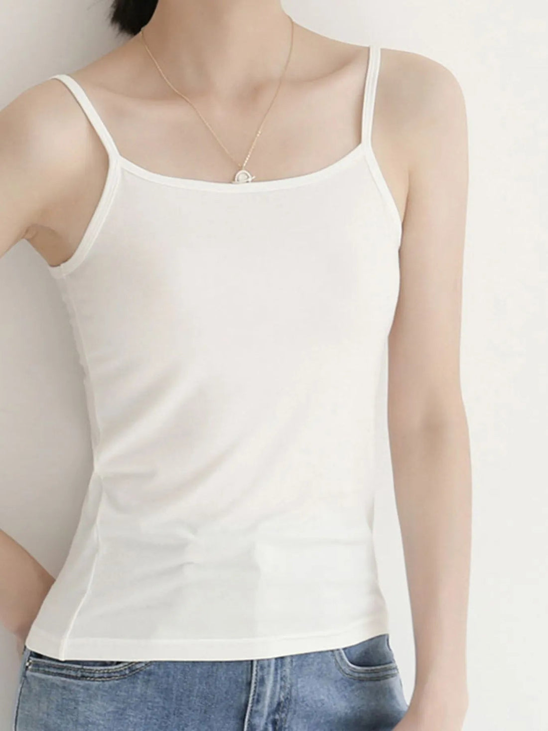 Solid Color Scoop Neck Cami - Lookzlike