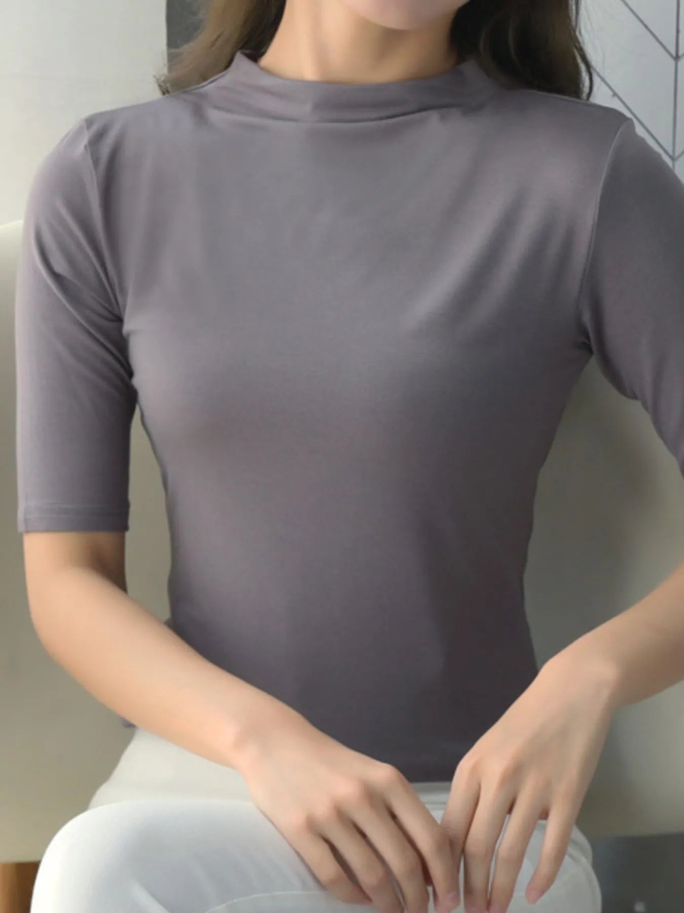 Solid Color Short Sleeve T-Shirt - Lookzlike
