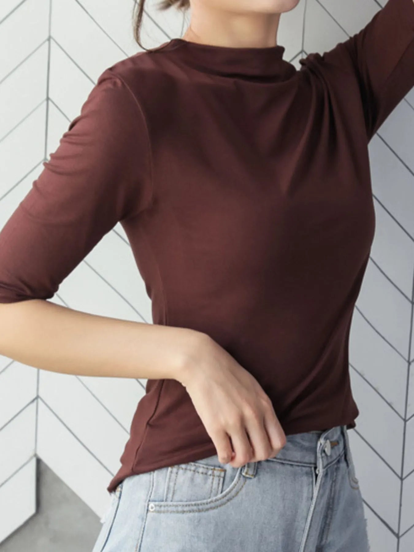 Solid Color Short Sleeve T-Shirt - Lookzlike