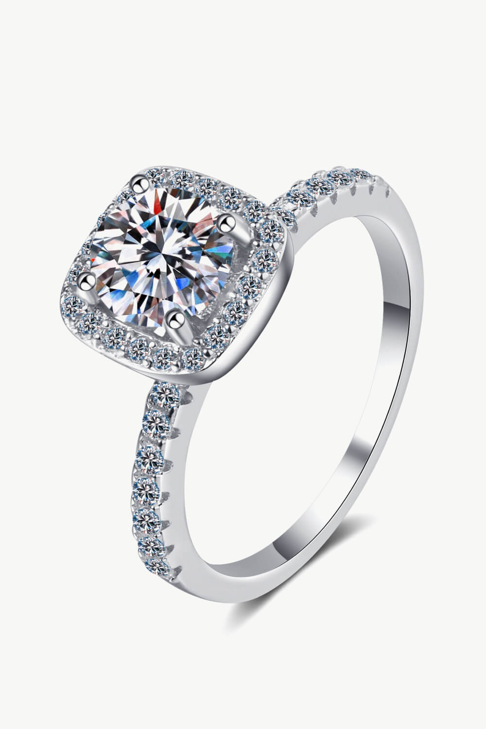 Square Moissanite Ring - Lookzlike