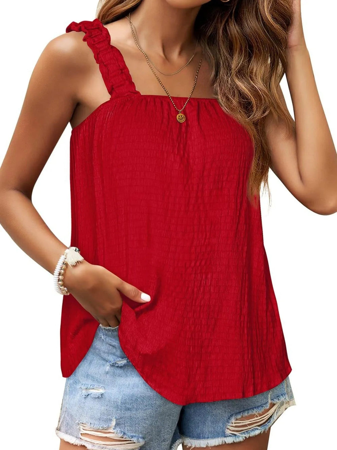 Square Neck Tank Top - Lookzlike