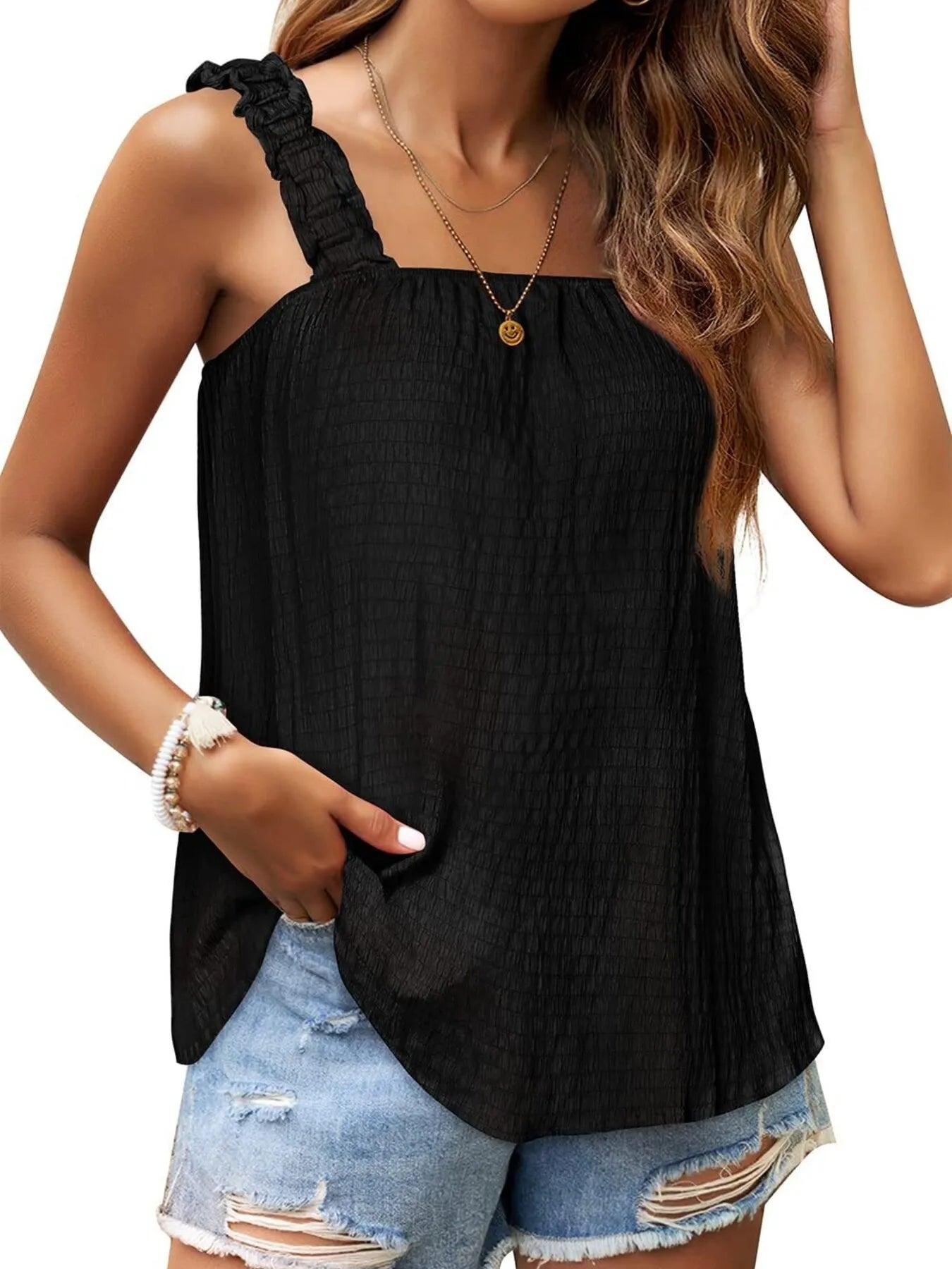 Square Neck Tank Top - Lookzlike