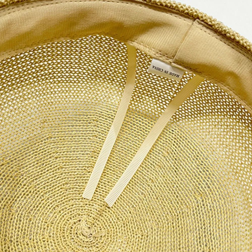 Straw Woven Buckle Hat - Lookzlike