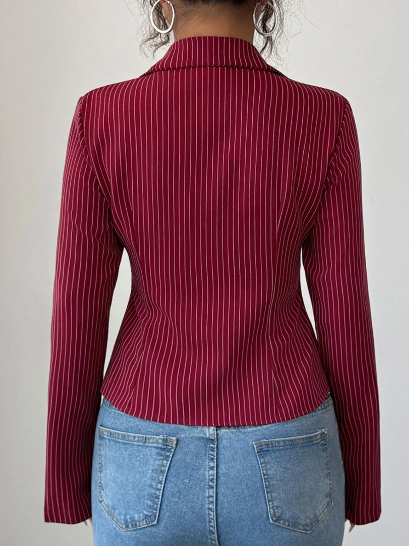 Striped Button - Up Fitted Shirt designed for comfort and style at Lookzlike