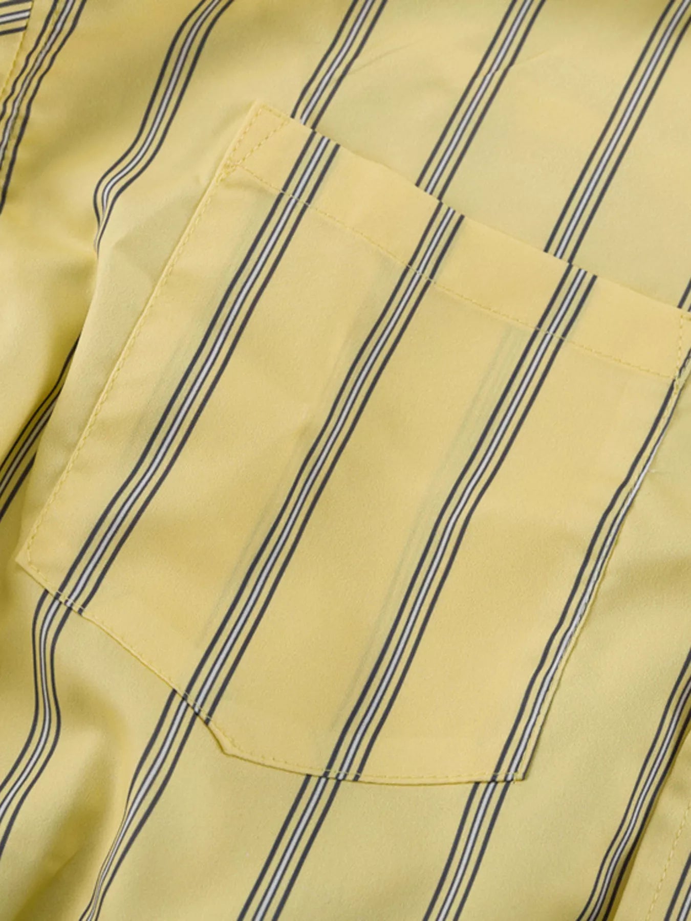 Striped Button Up Shirt and Shorts Set designed for comfort and style at Lookzlike