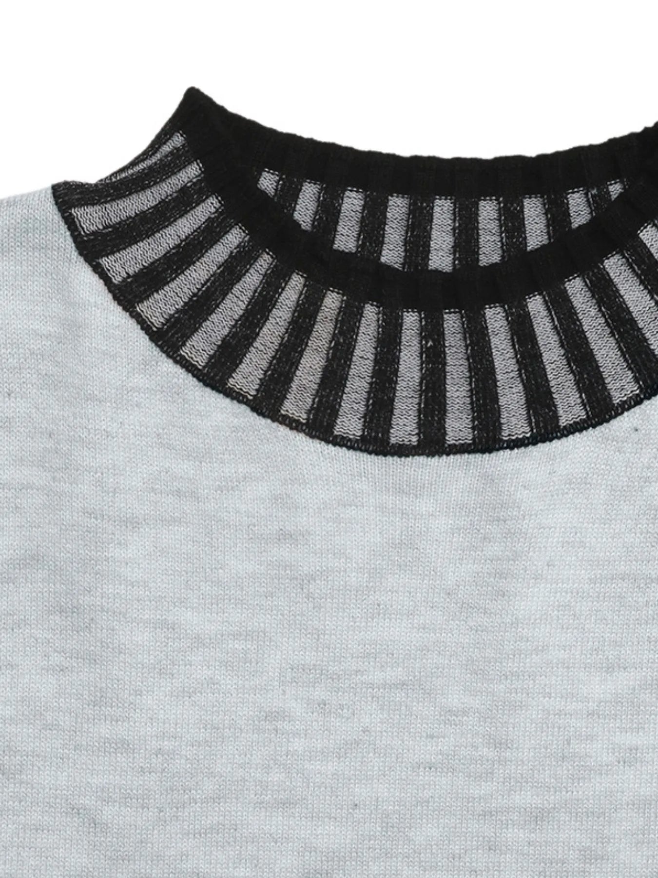 Striped Trim Tie Waist Sweater Dress designed for comfort and style at Lookzlike