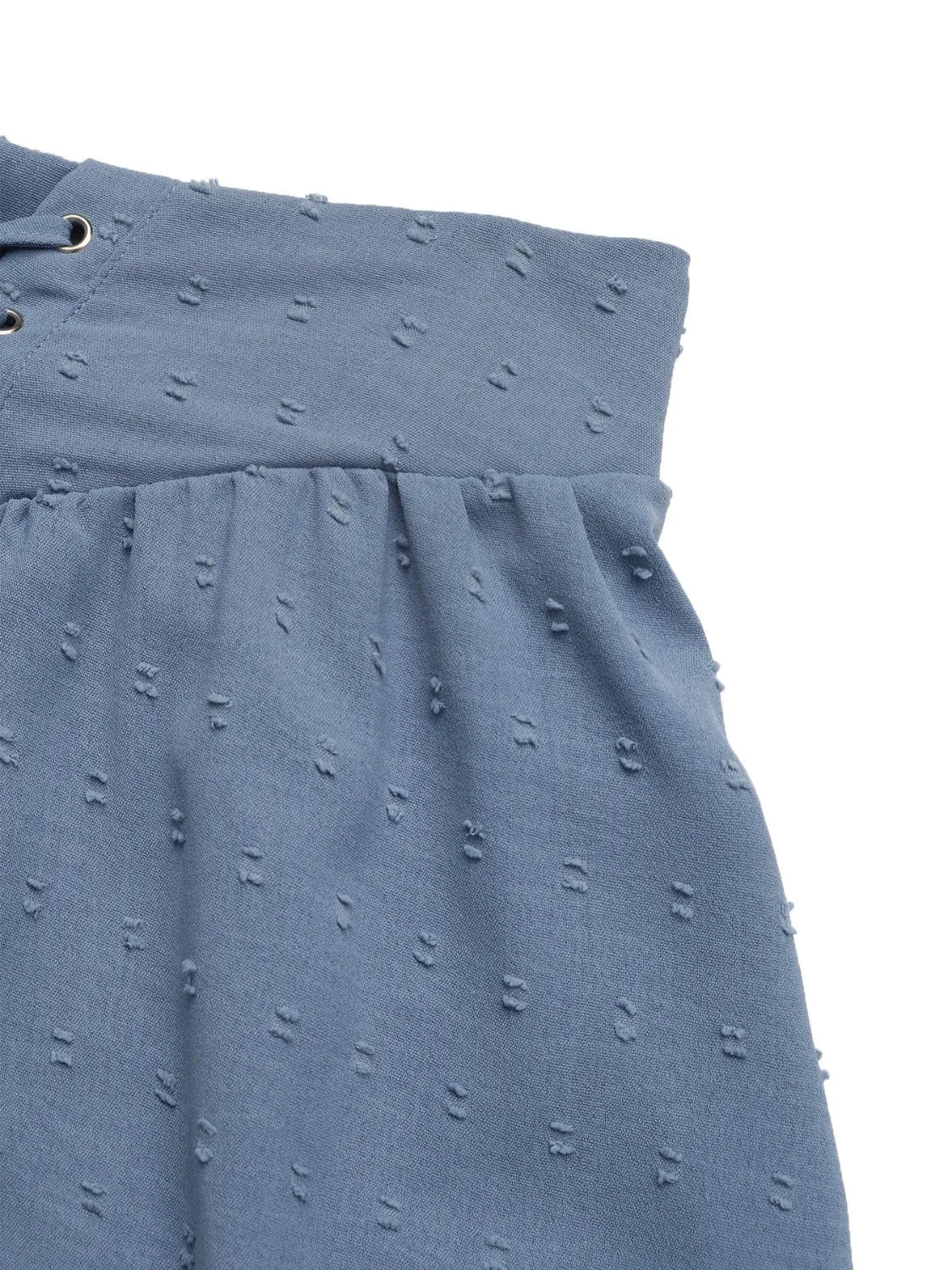Swiss Dot Lace Up Shorts - Lookzlike
