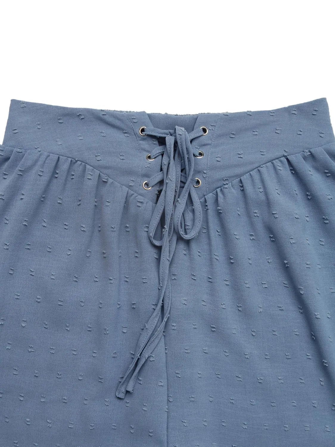 Swiss Dot Lace Up Shorts - Lookzlike