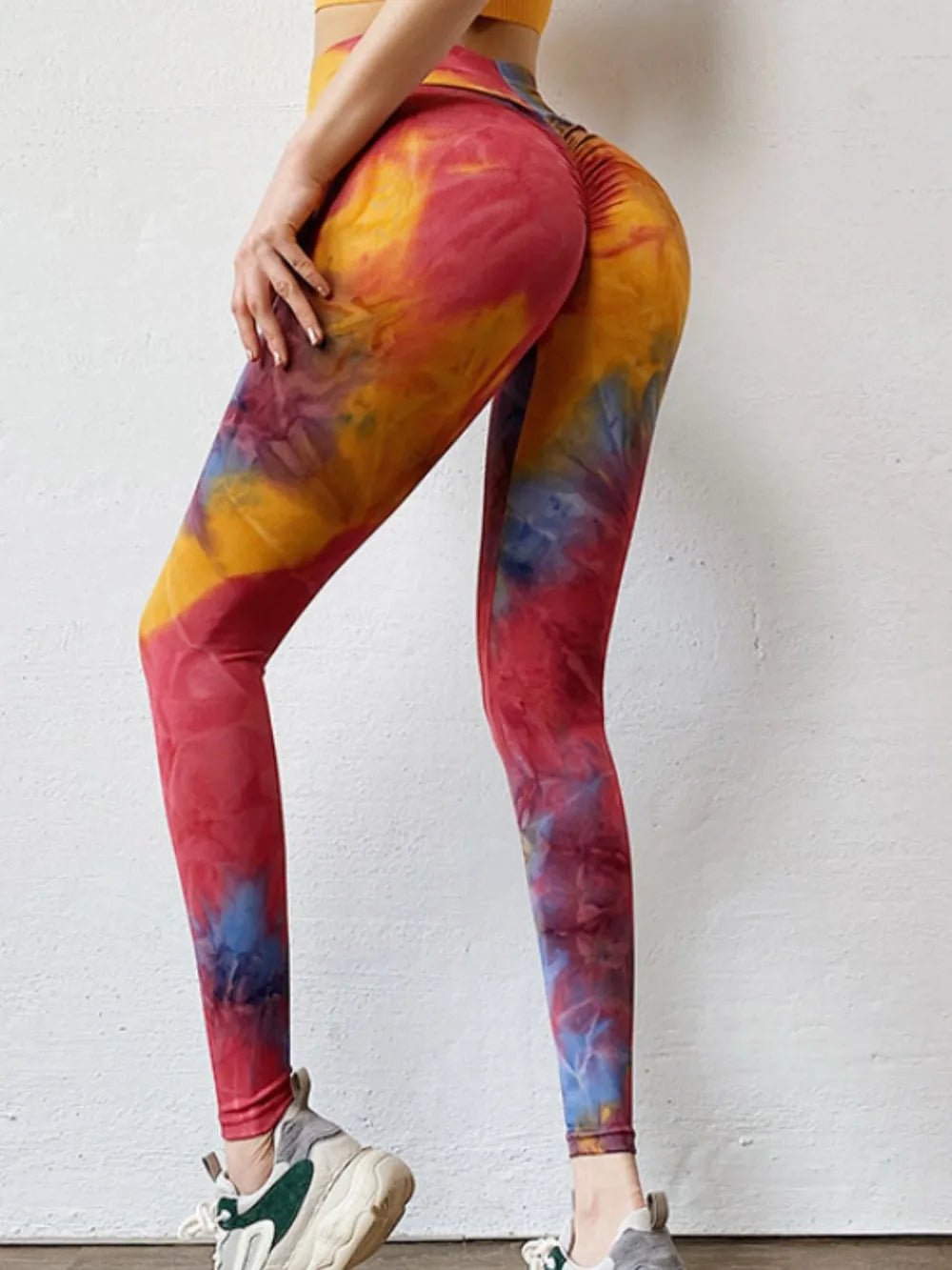 Tie-Dye High Waist Active Leggings - Lookzlike