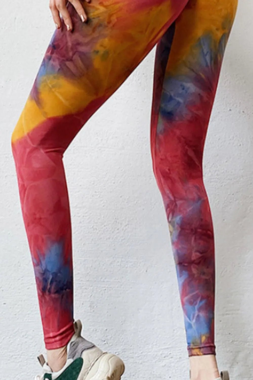 Tie-Dye High Waist Active Leggings - Lookzlike
