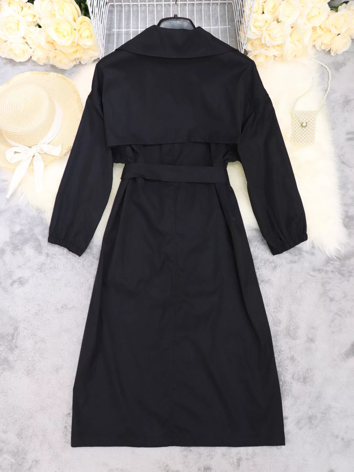 Tie Waist Midi Shirt Dress designed for comfort and style at Lookzlike