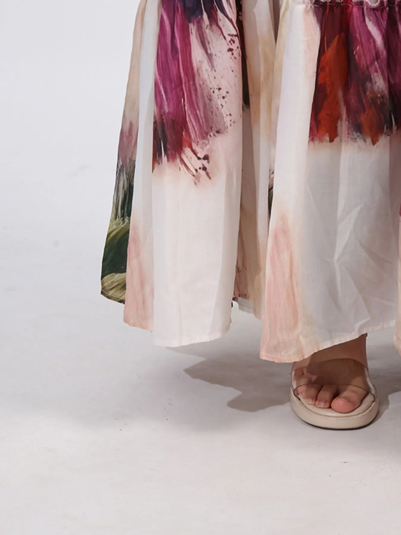 Tiered Tie Waist Maxi Dress designed for comfort and style at Lookzlike