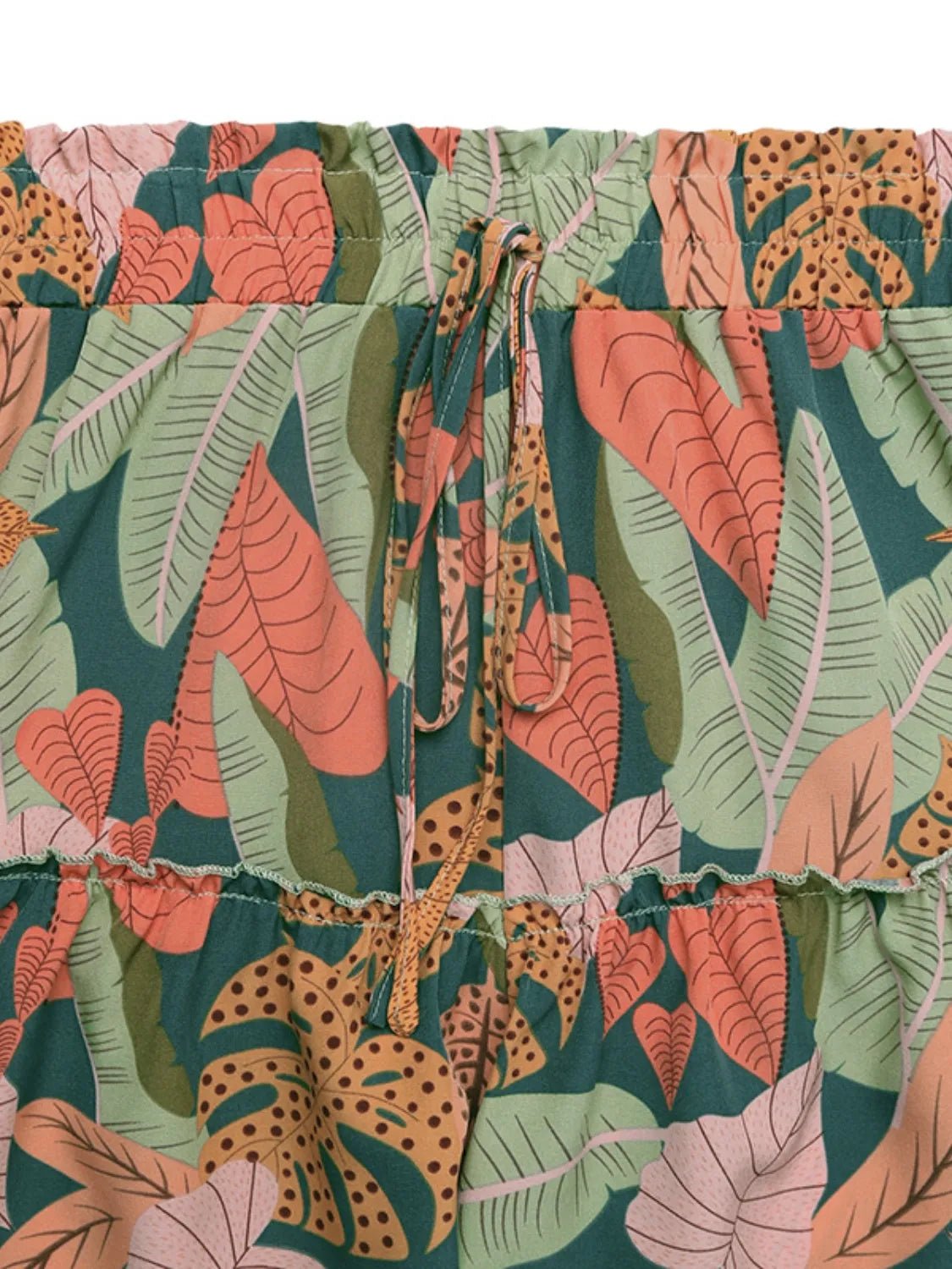 Tropical Print High Waist Shorts - Lookzlike