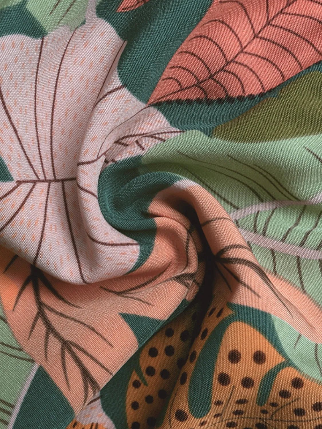 Tropical Print High Waist Shorts - Lookzlike