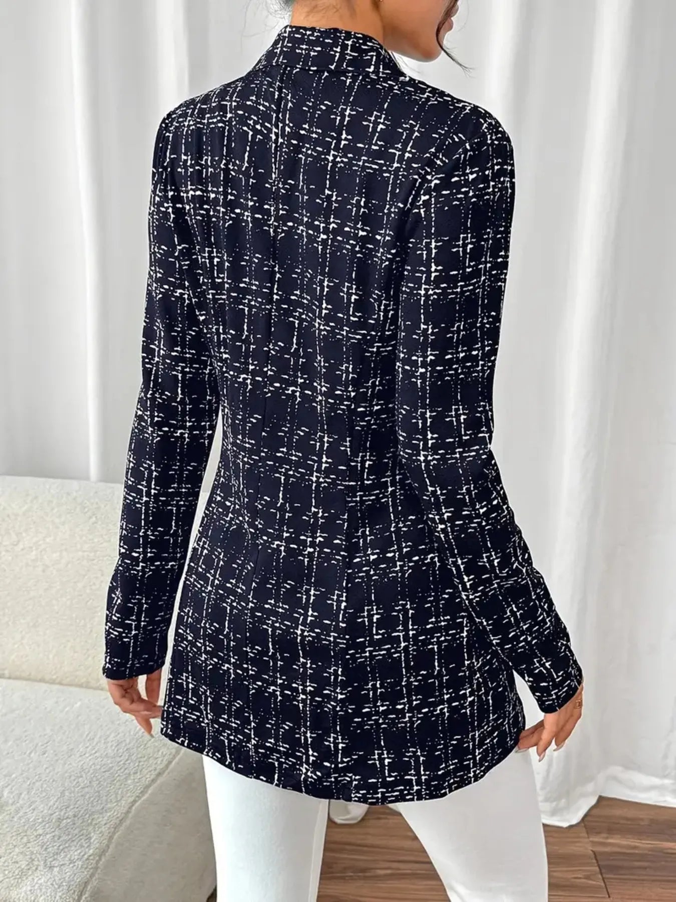 Tweed Double - Breasted Blazer designed for comfort and style at Lookzlike
