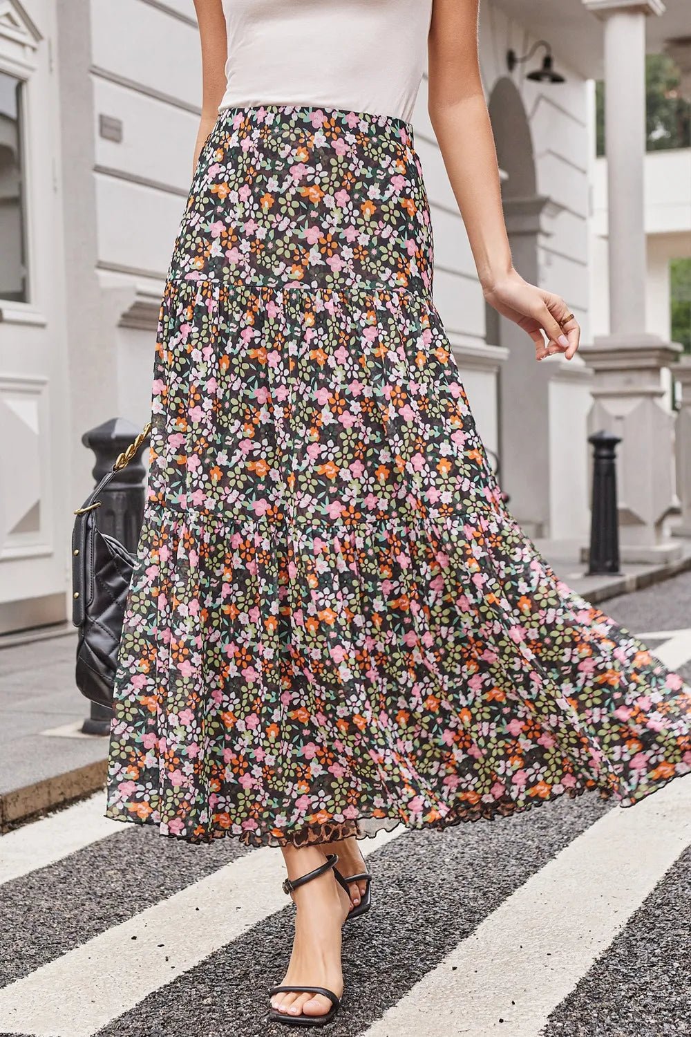 Two Way Wear Printed Skirt - Lookzlike