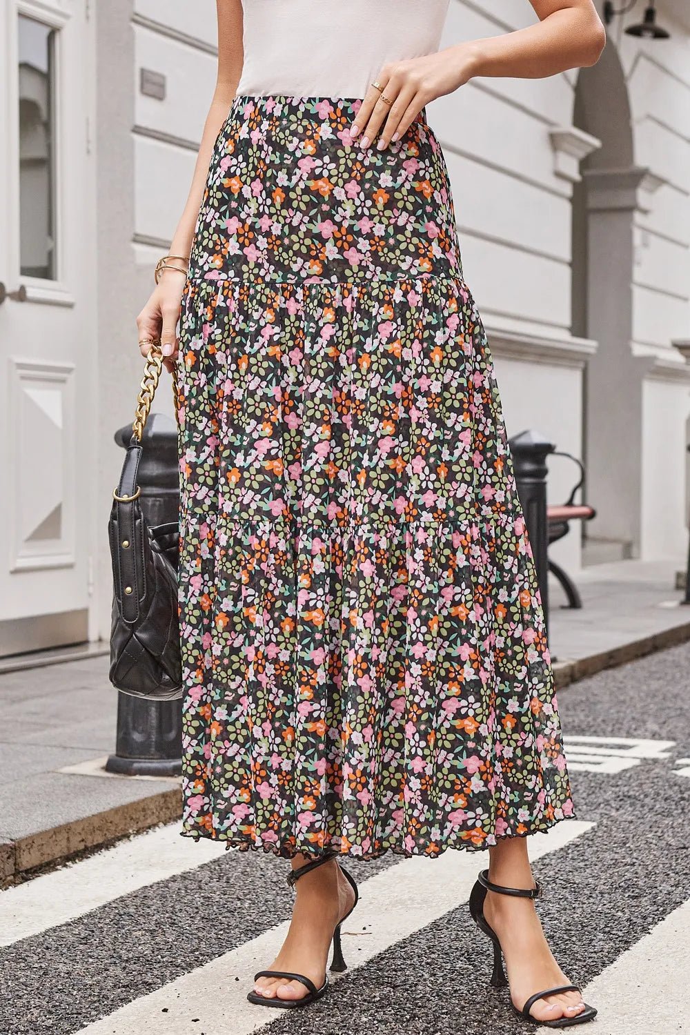 Two Way Wear Printed Skirt - Lookzlike