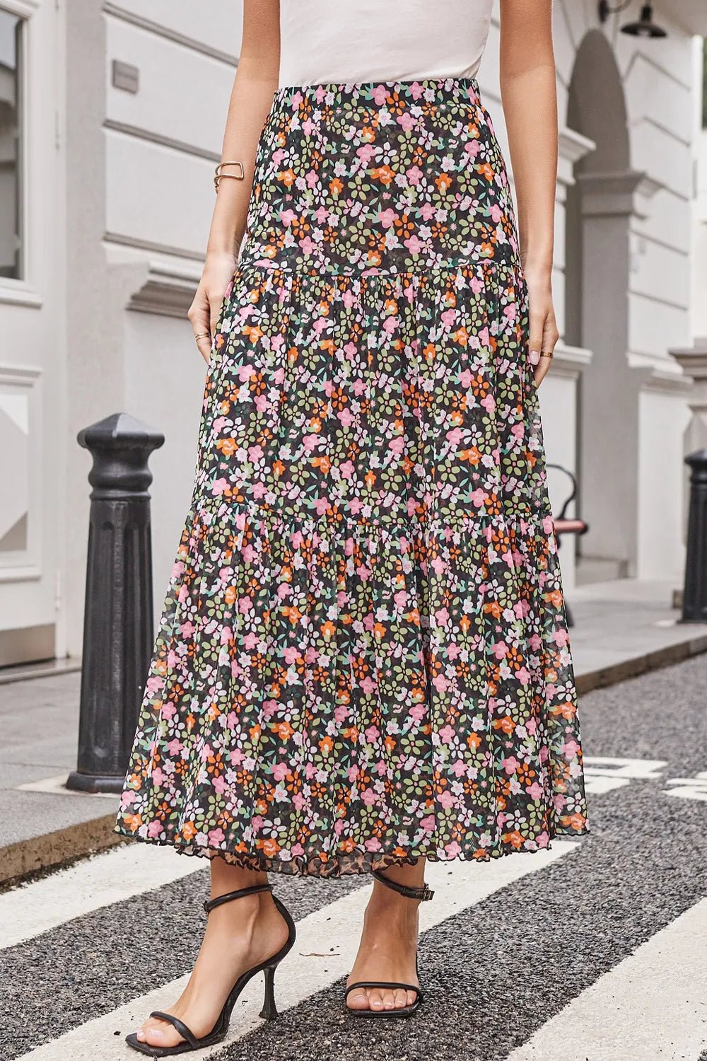 Two Way Wear Printed Skirt - Lookzlike