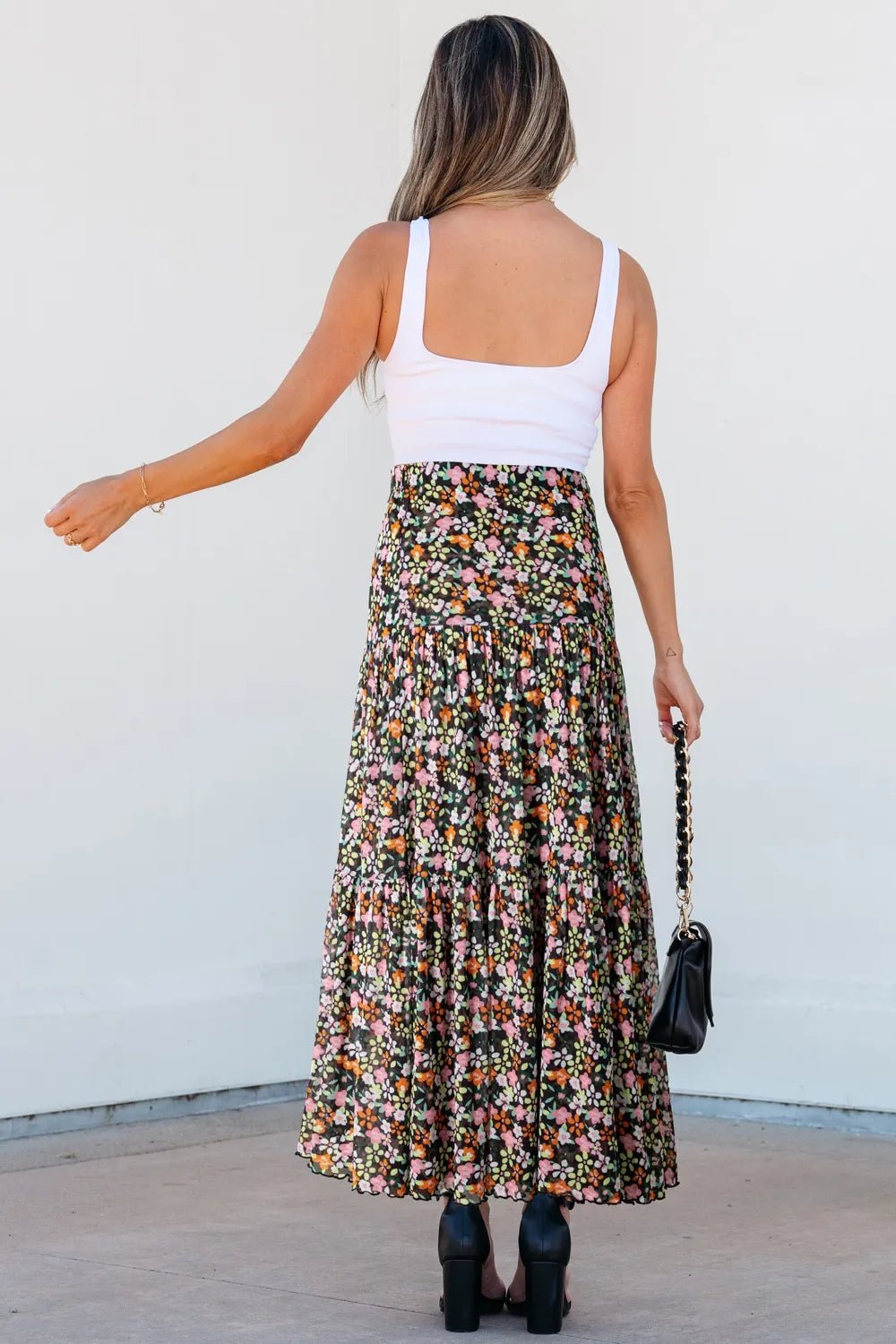 Two Way Wear Printed Skirt - Lookzlike