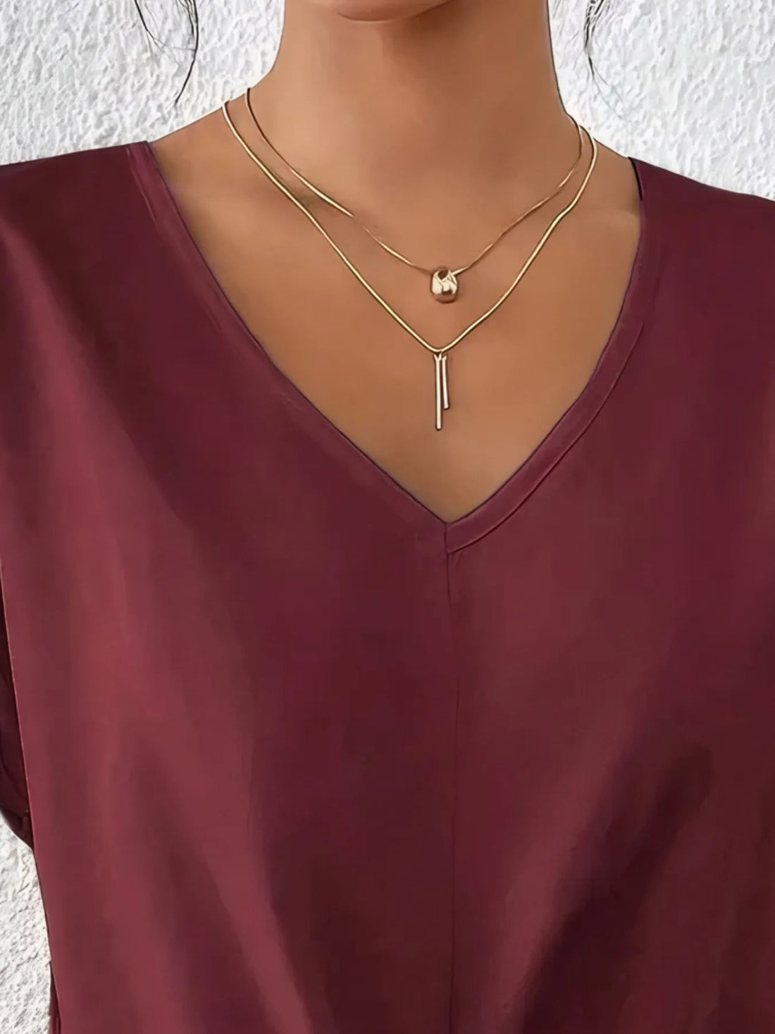 V-Neck Twist Front Top - Lookzlike