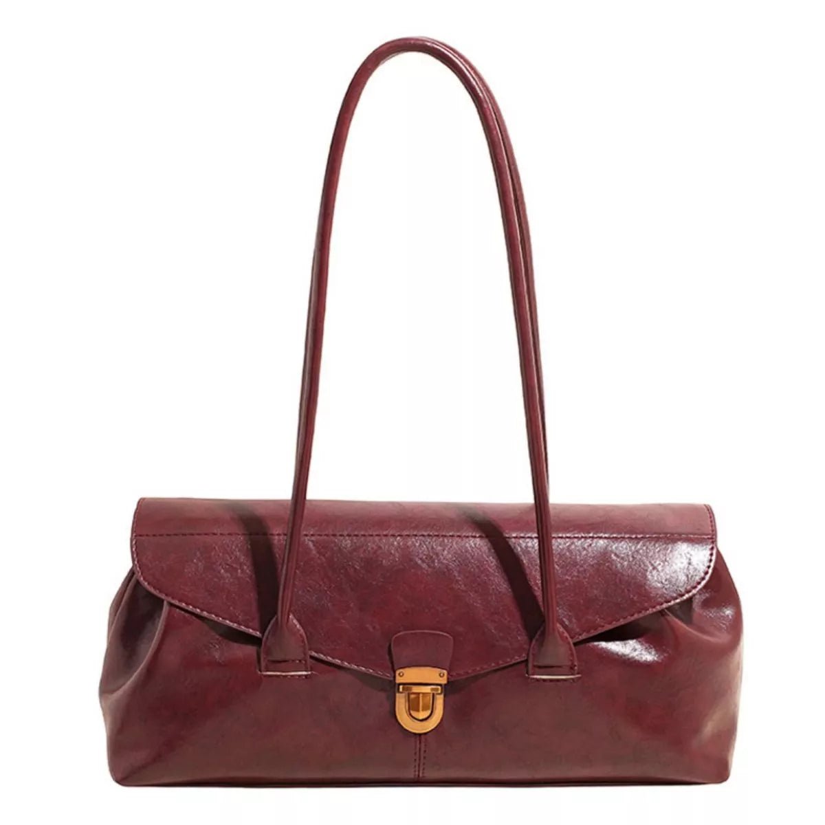 Vintage Style Leather Shoulder Bag designed for comfort and style at Lookzlike