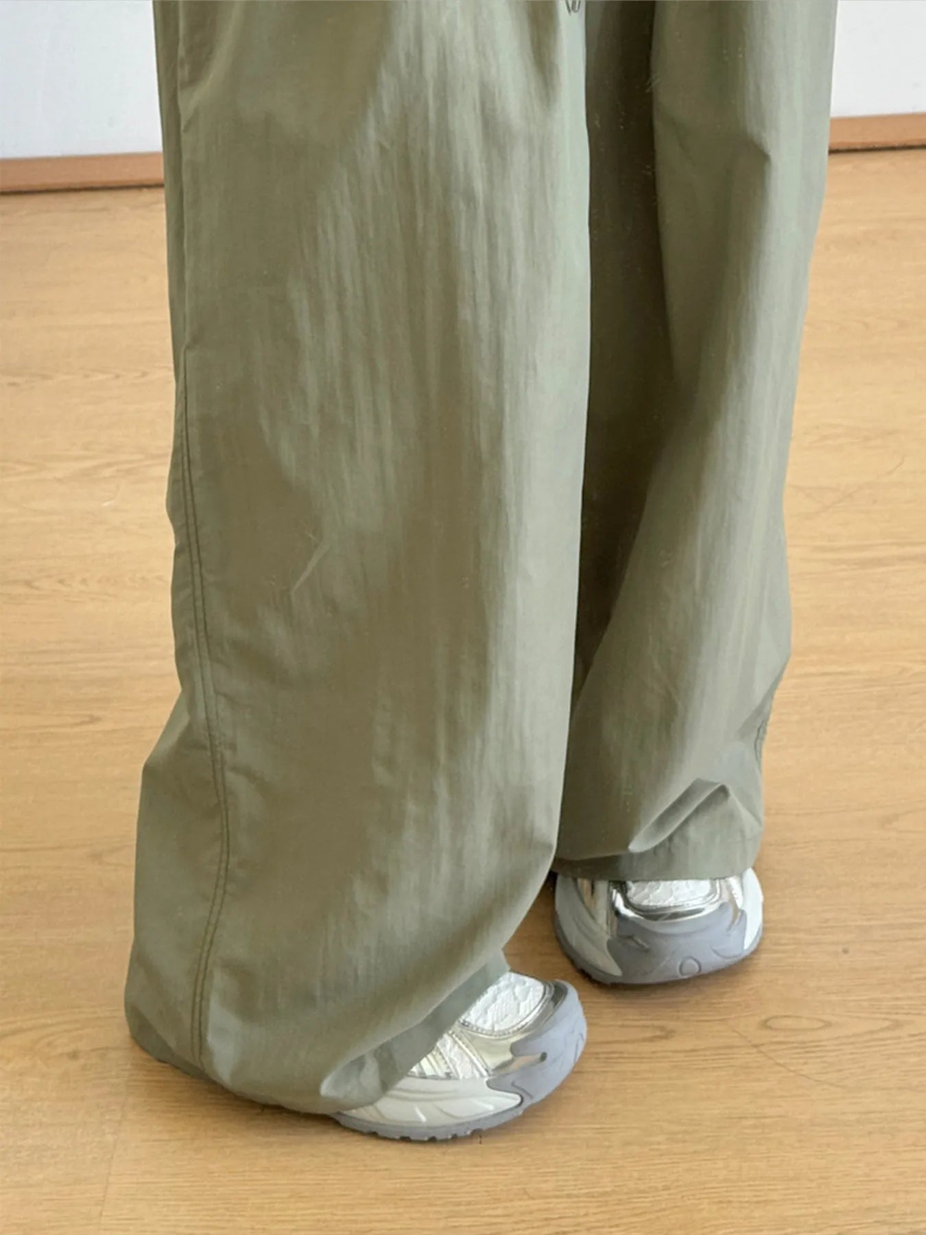 Wide Leg Drawstring Casual Pants - Lookzlike