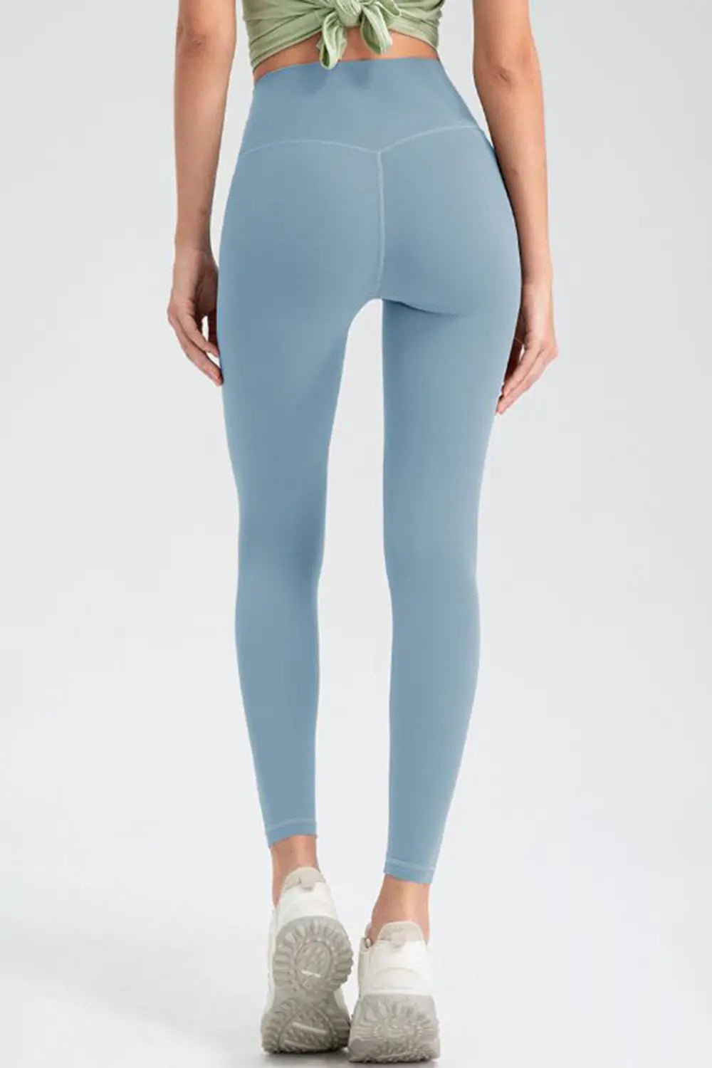 Wide Waistband High Waist Sport Leggings - Lookzlike