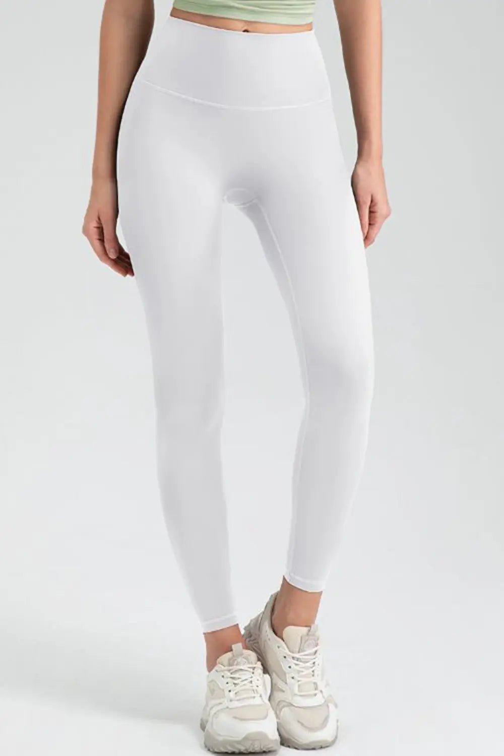 Wide Waistband High Waist Sport Leggings - Lookzlike