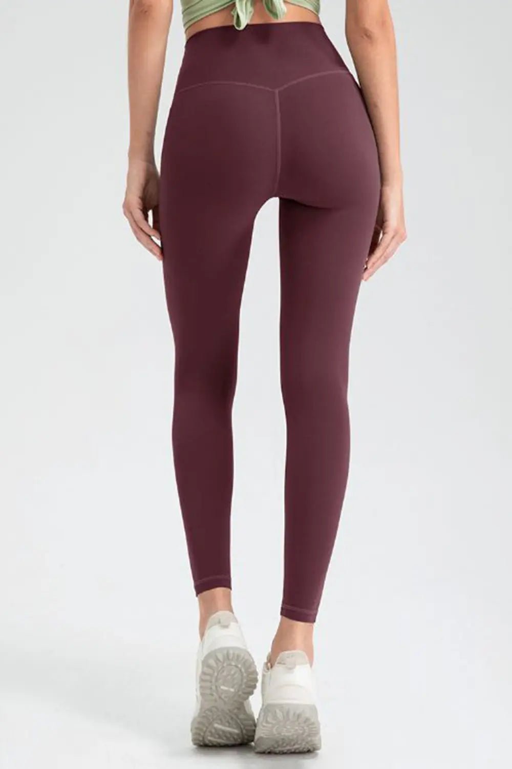 Wide Waistband High Waist Sport Leggings - Lookzlike