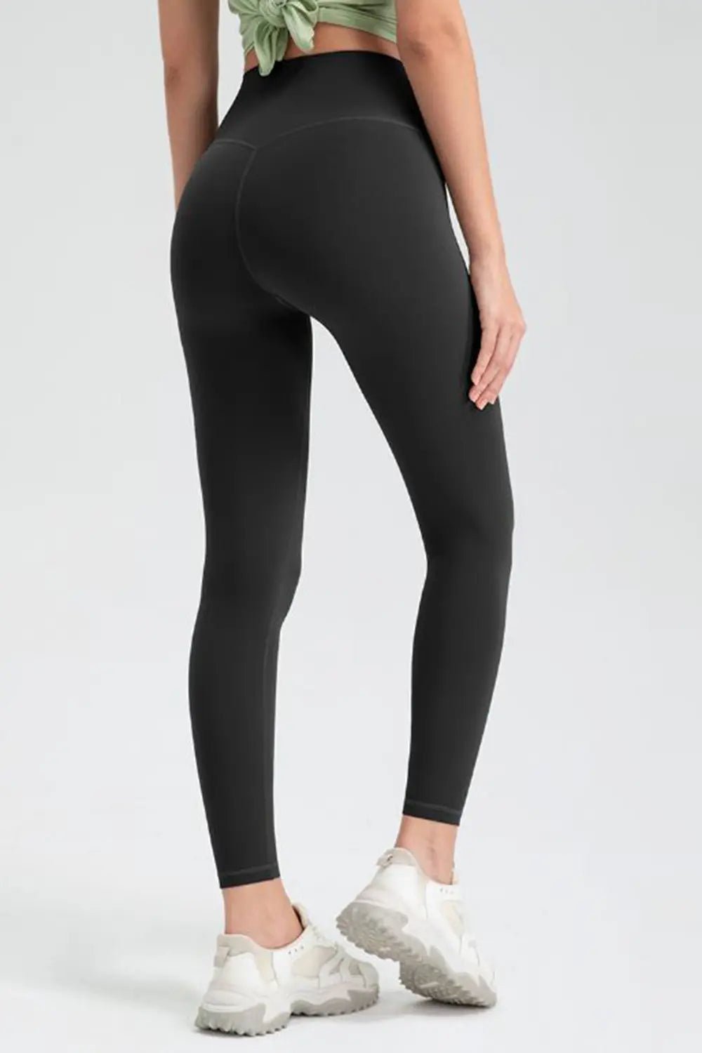 Wide Waistband High Waist Sport Leggings - Lookzlike