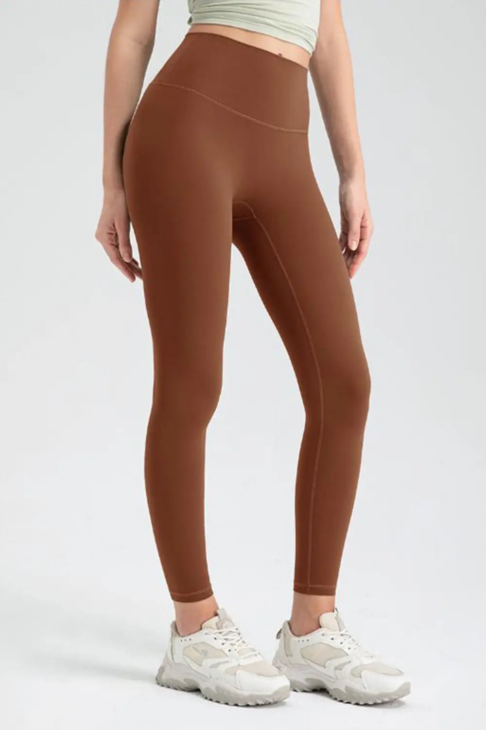Wide Waistband High Waist Sport Leggings - Lookzlike