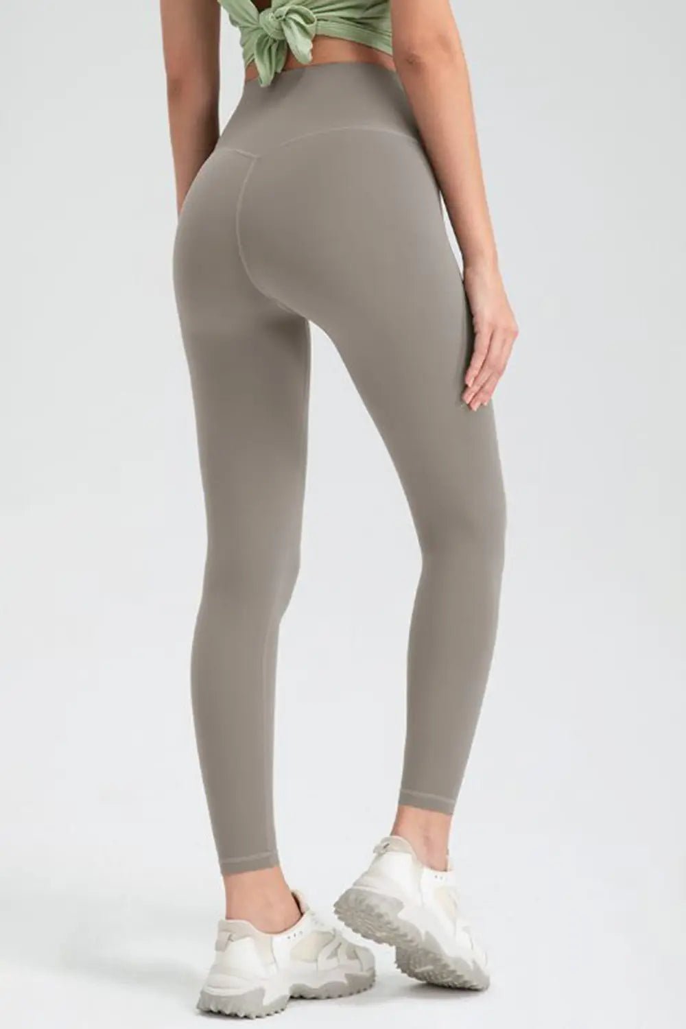 Wide Waistband High Waist Sport Leggings - Lookzlike