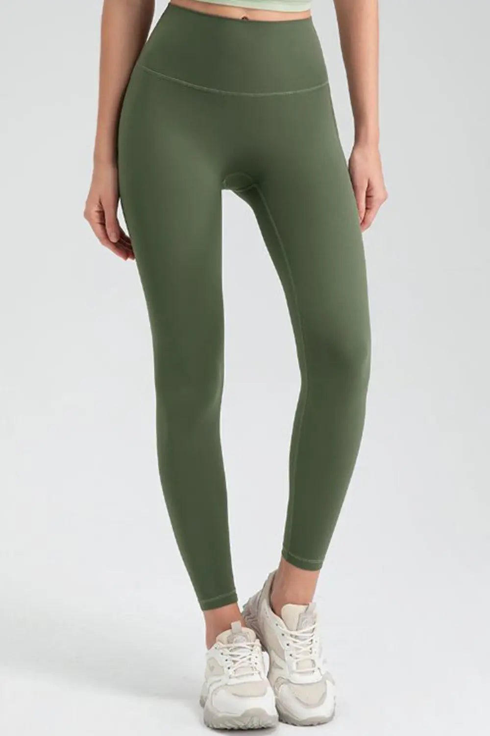 Wide Waistband High Waist Sport Leggings - Lookzlike