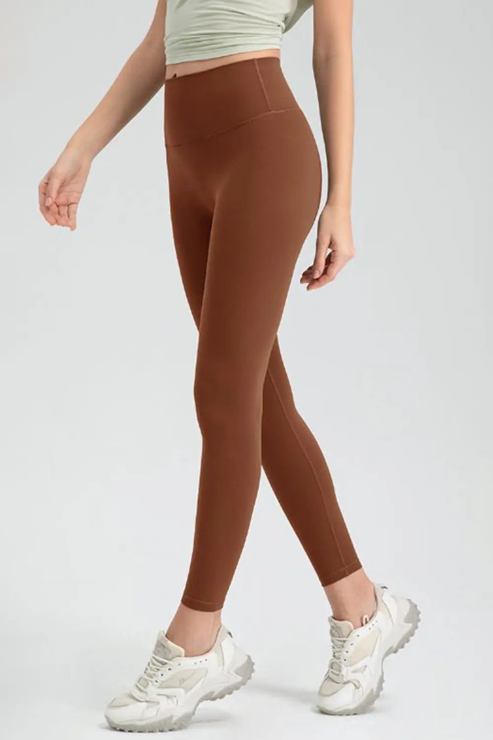 Wide Waistband High Waist Sport Leggings - Lookzlike