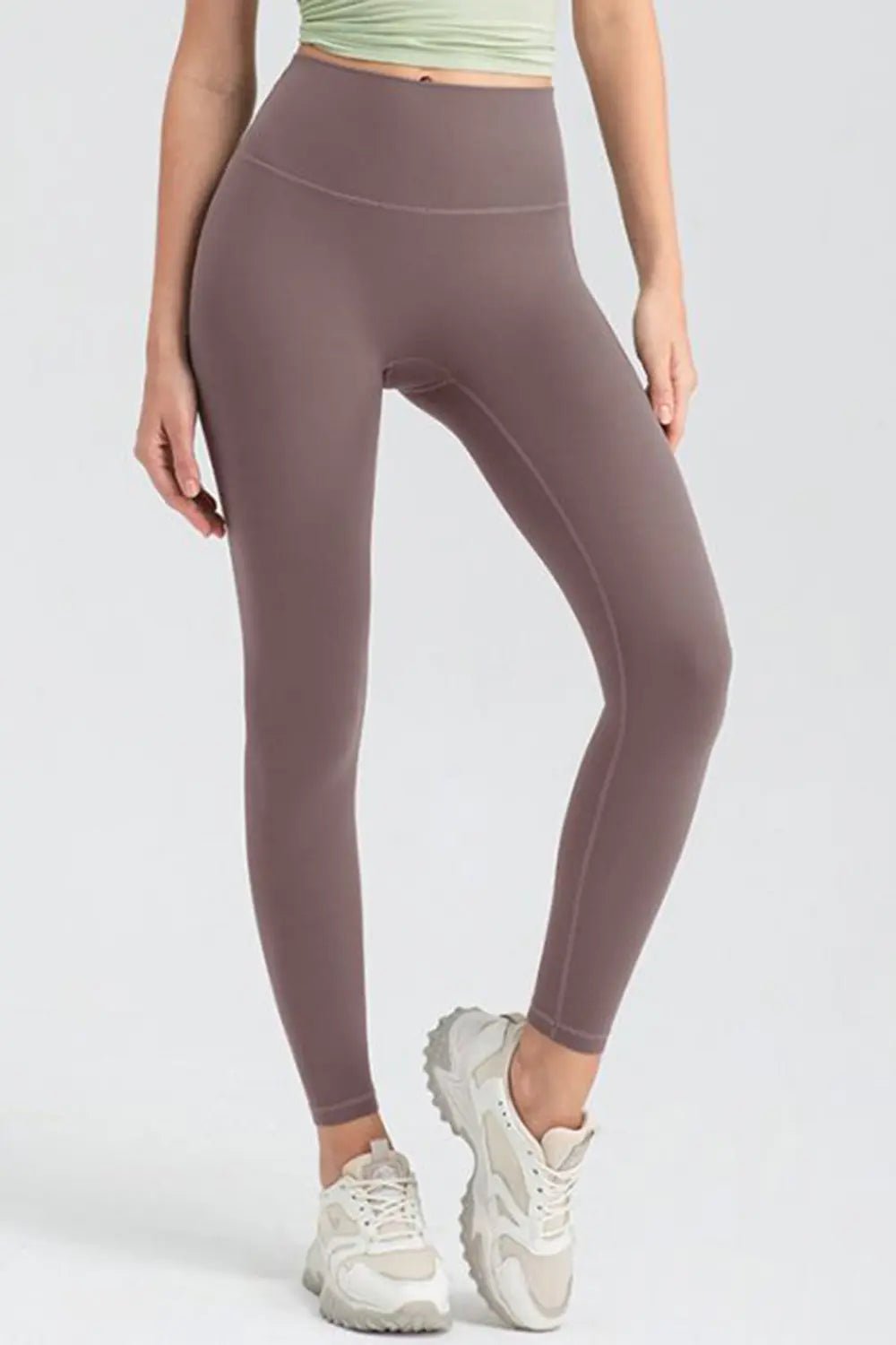 Wide Waistband High Waist Sport Leggings - Lookzlike