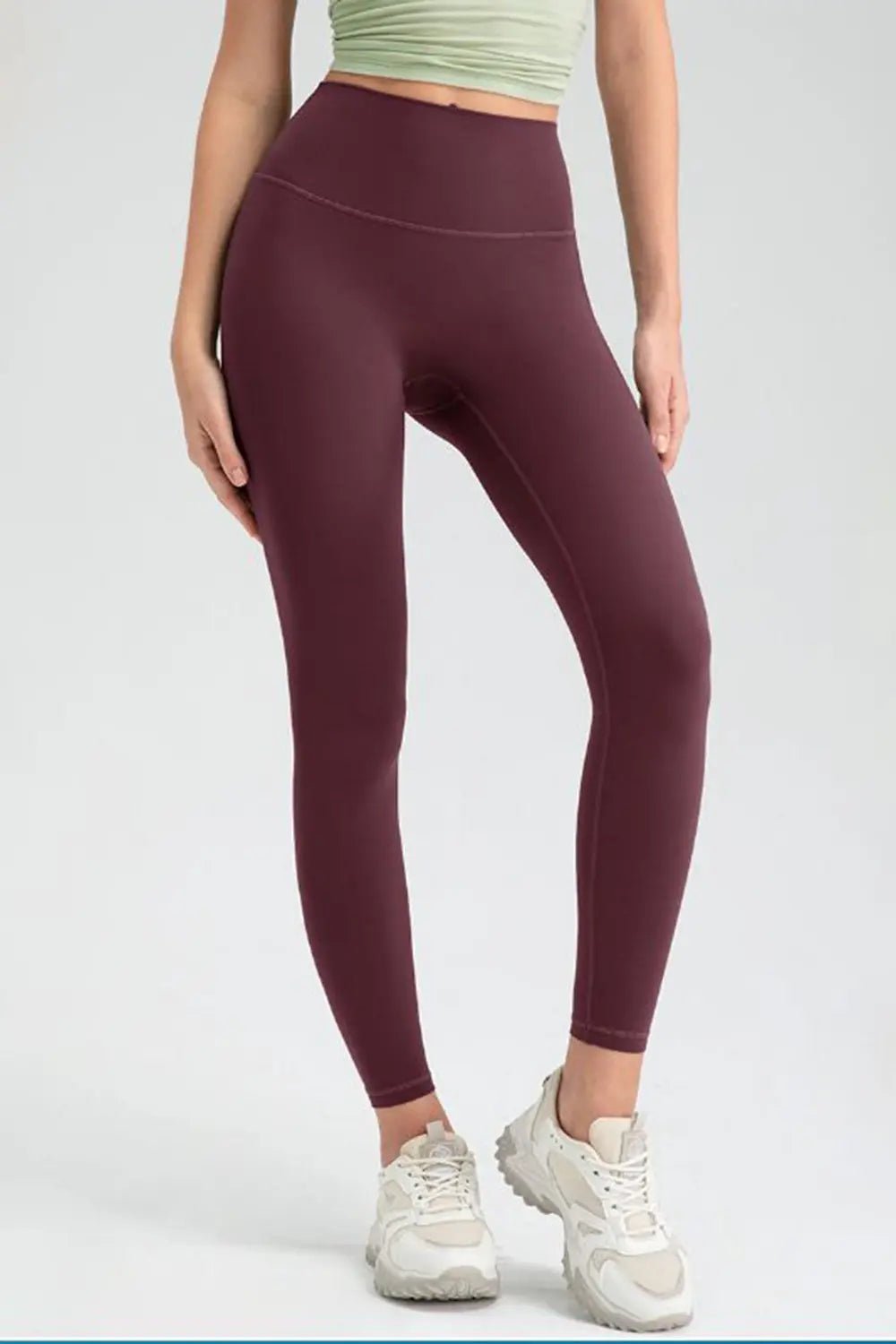 Wide Waistband High Waist Sport Leggings - Lookzlike