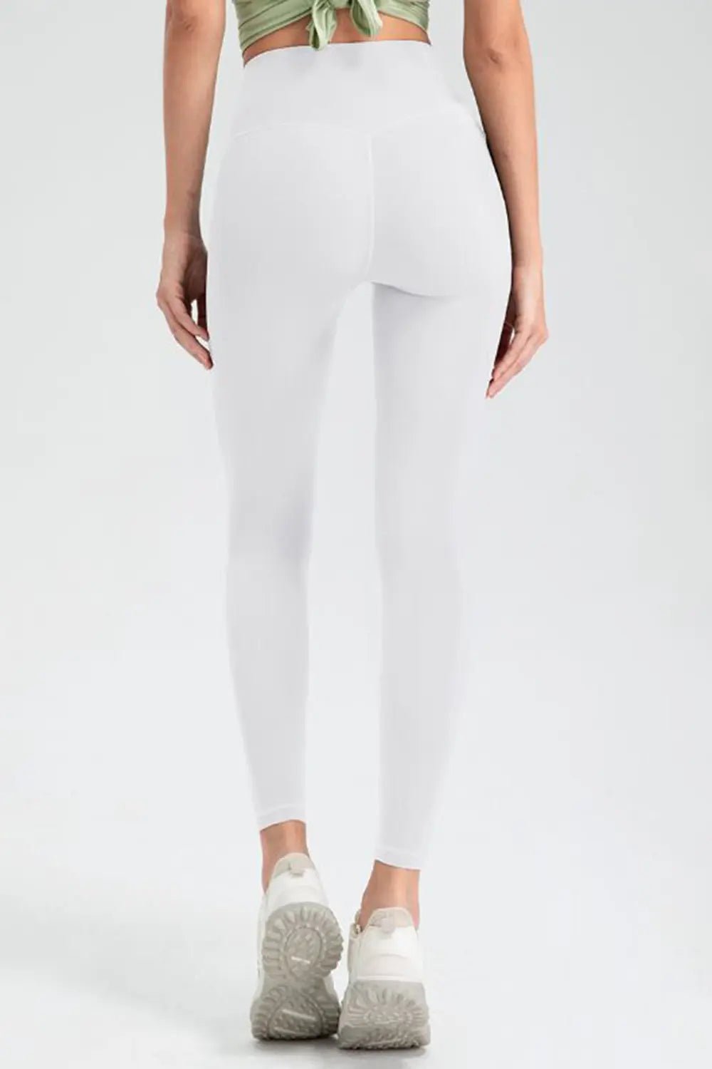 Wide Waistband High Waist Sport Leggings - Lookzlike