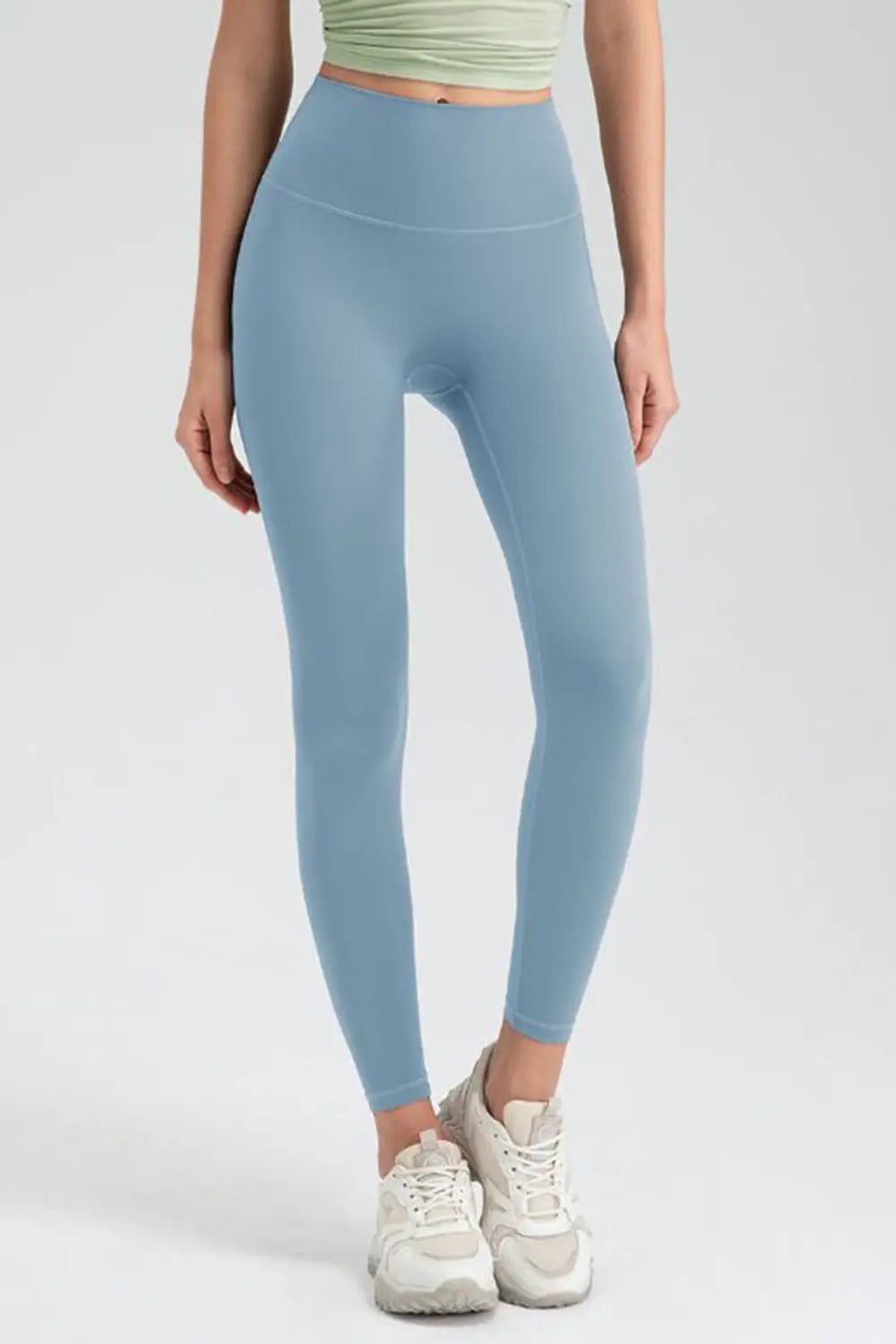 Wide Waistband High Waist Sport Leggings - Lookzlike