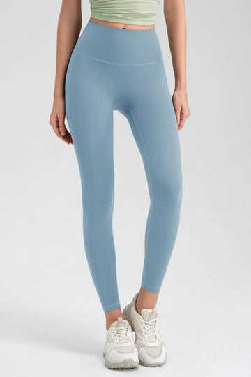 Wide Waistband High Waist Sport Leggings - Lookzlike