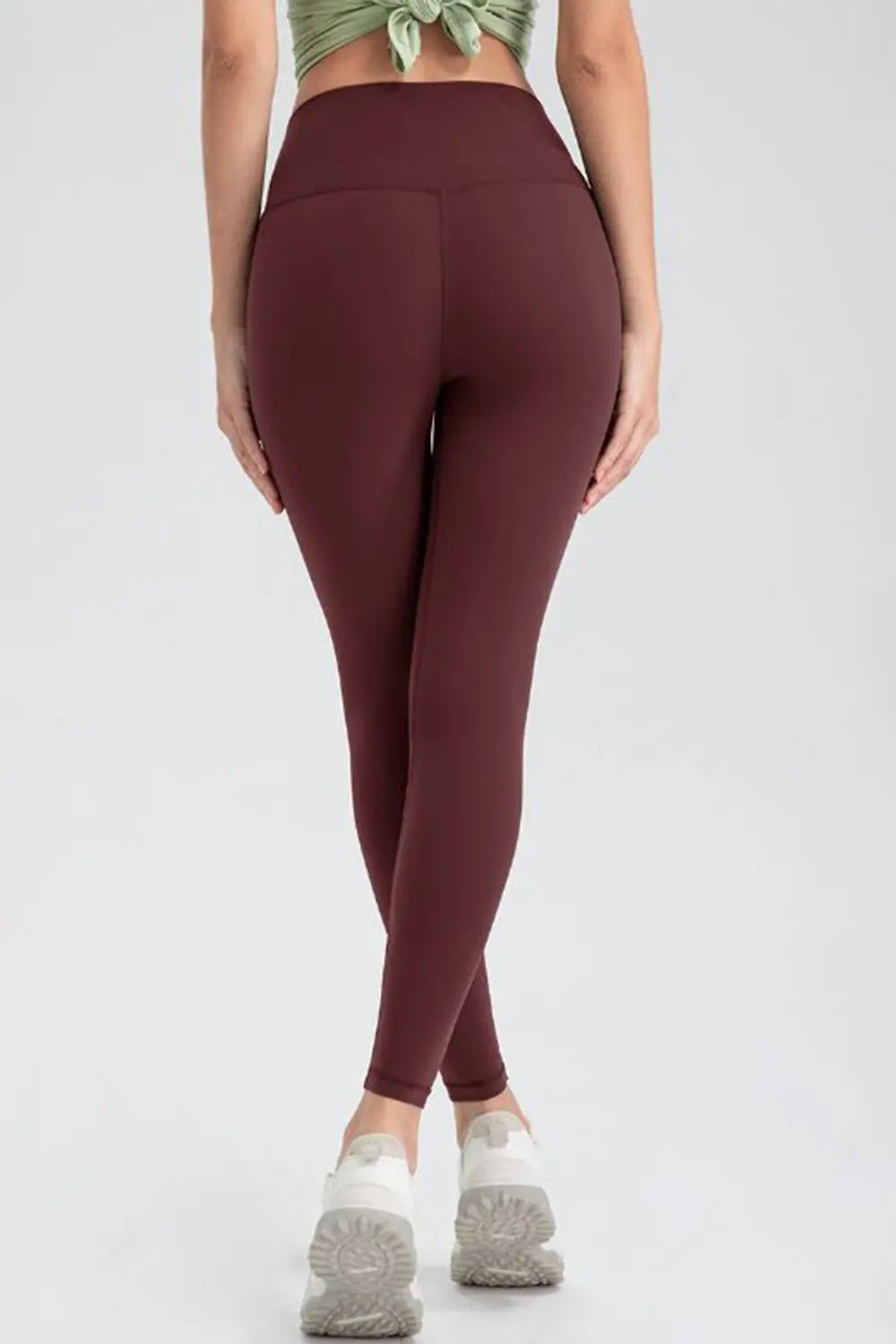 Wide Waistband Slim Fit Active Leggings - Lookzlike