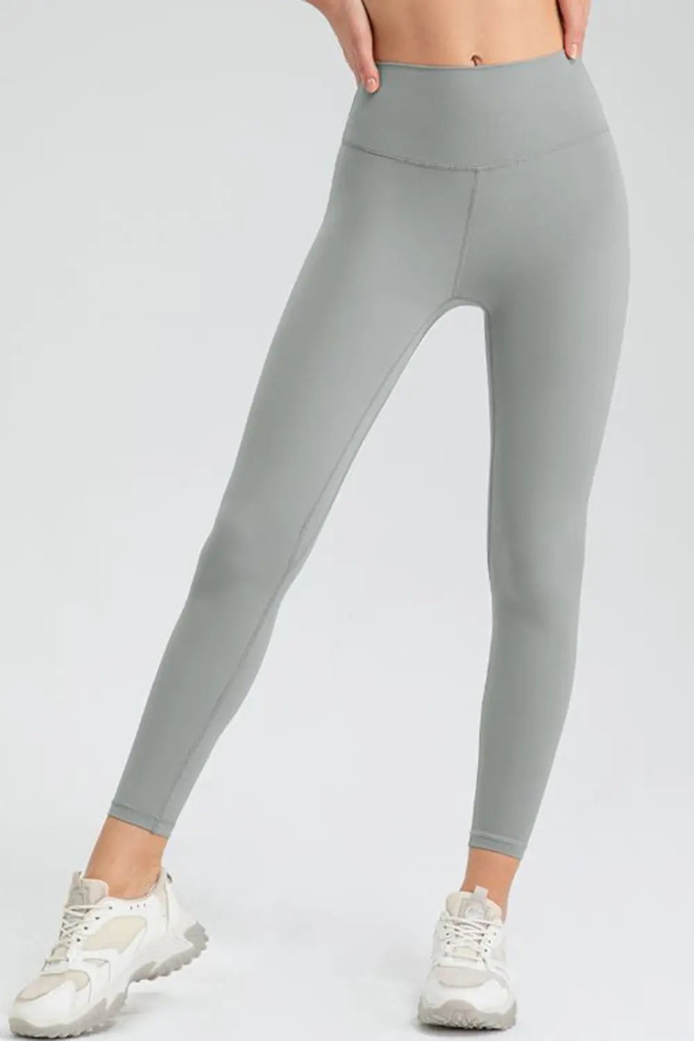 Wide Waistband Slim Fit Active Leggings - Lookzlike