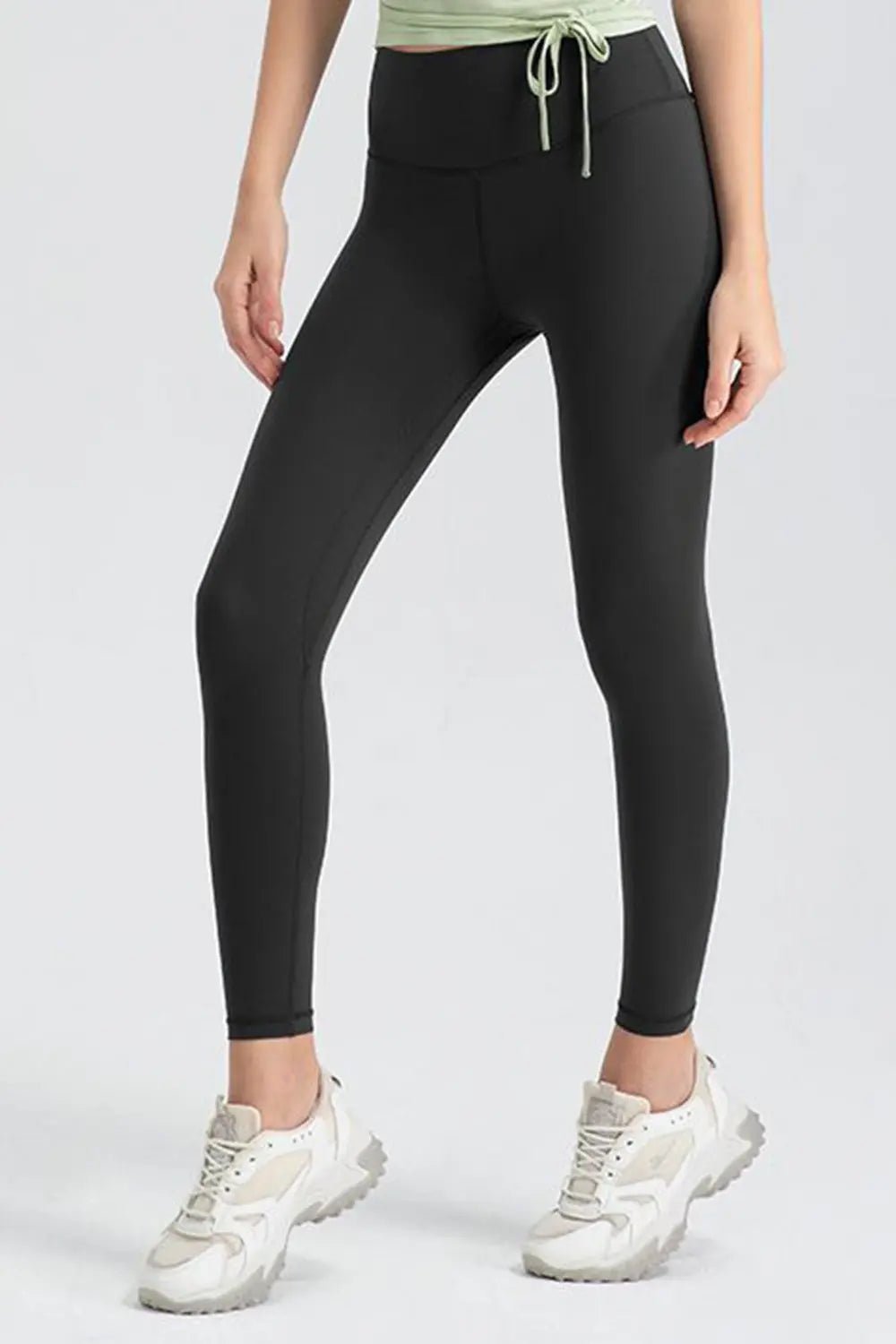 Wide Waistband Slim Fit Active Leggings - Lookzlike