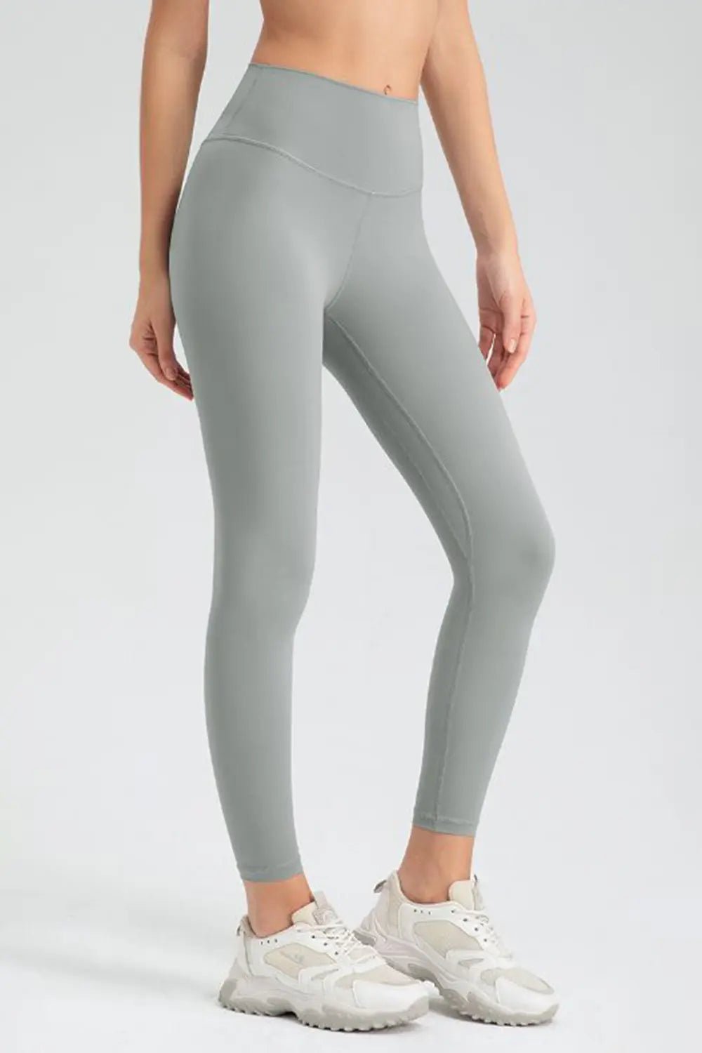 Wide Waistband Slim Fit Active Leggings - Lookzlike