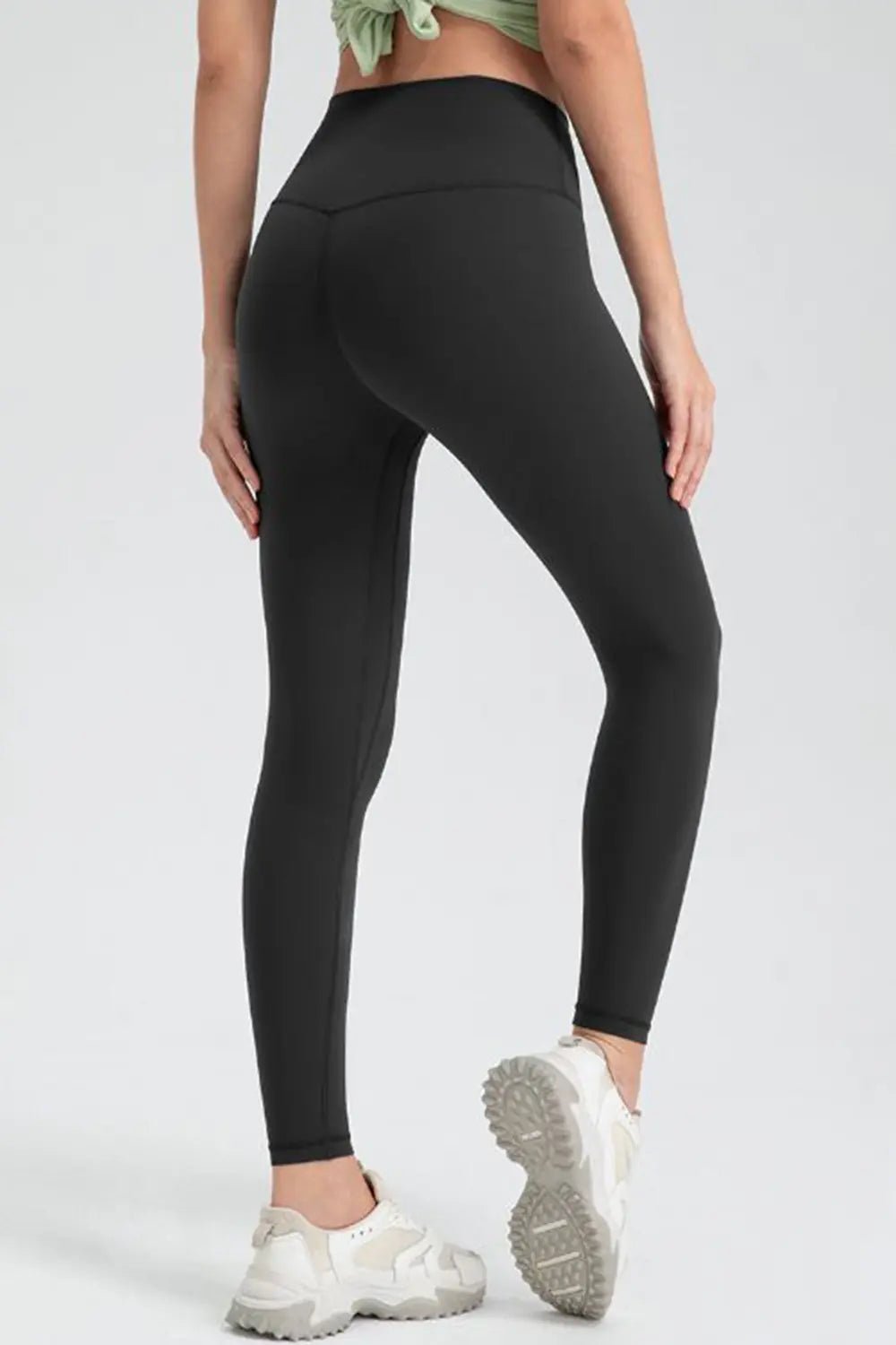 Wide Waistband Slim Fit Active Leggings - Lookzlike