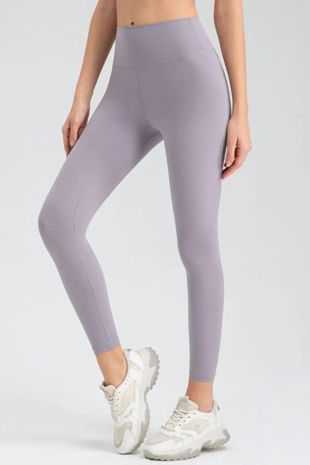 Wide Waistband Slim Fit Active Leggings - Lookzlike