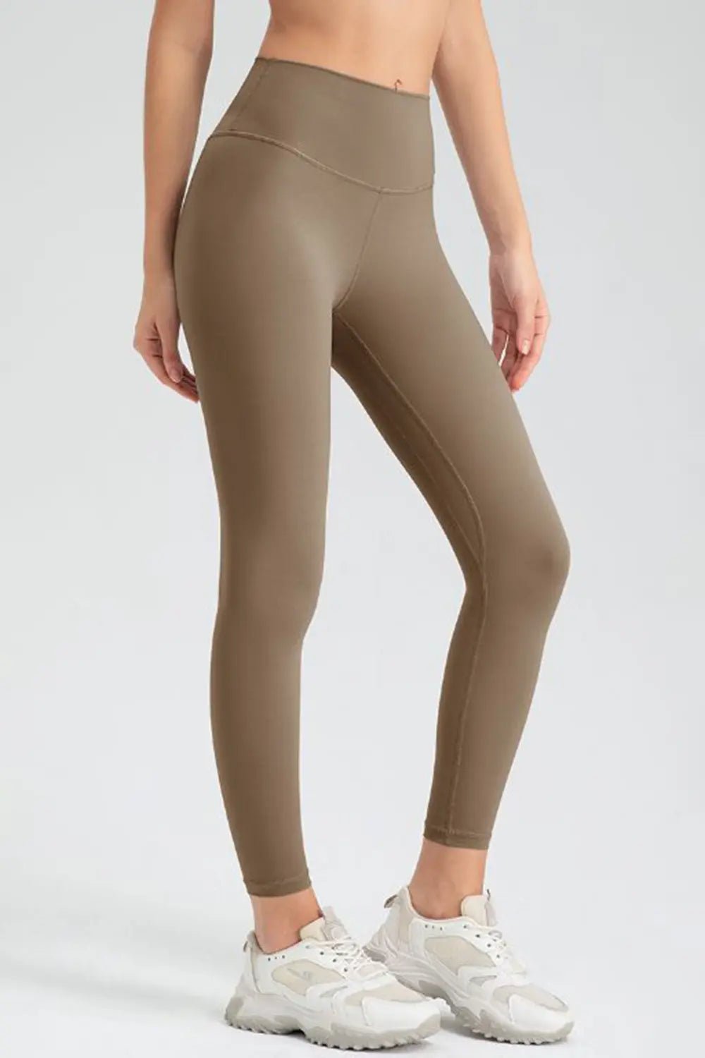 Wide Waistband Slim Fit Active Leggings - Lookzlike