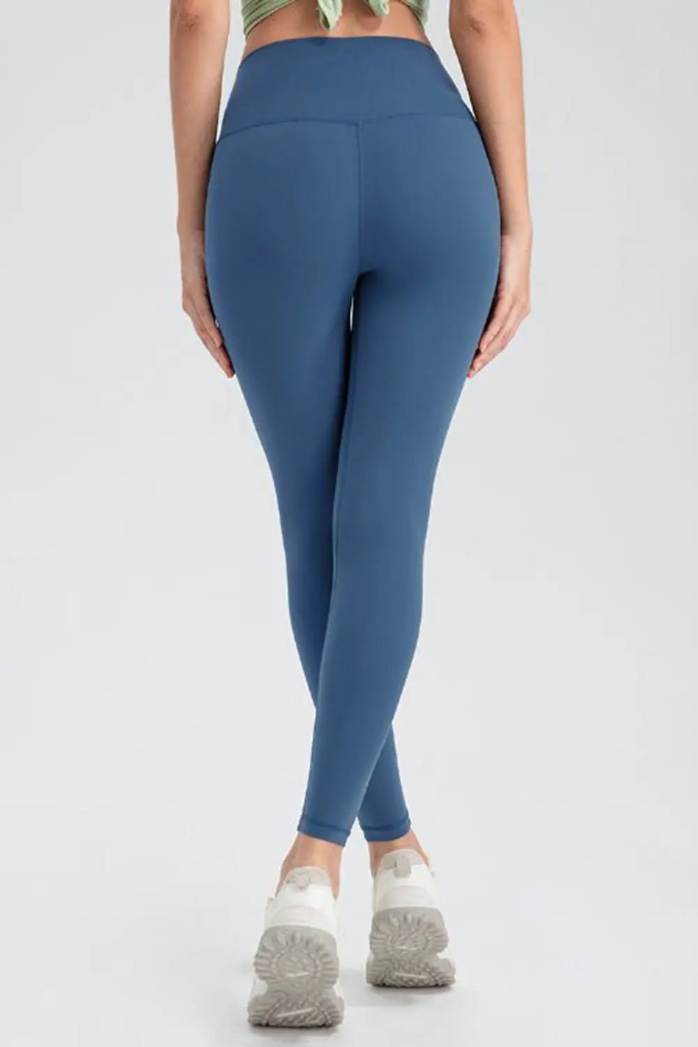 Wide Waistband Slim Fit Active Leggings - Lookzlike